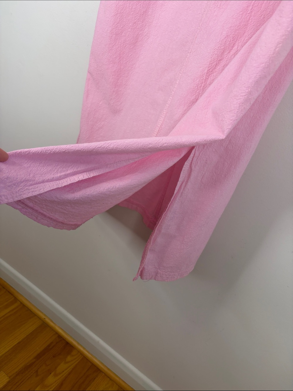 Ezze Wear Skirt Womens Large Light Pink Cotton Gauze A Line Midi Made in Canada - Picture 10 of 13